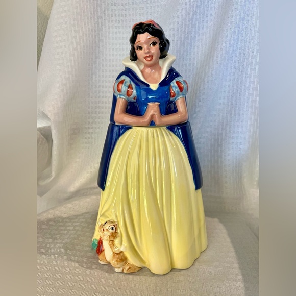 VINTAGE DISNEY SNOW WHITE TREASURE CRAFT 15" NEW COOKIE JAR NIB - Picture 8 of 13